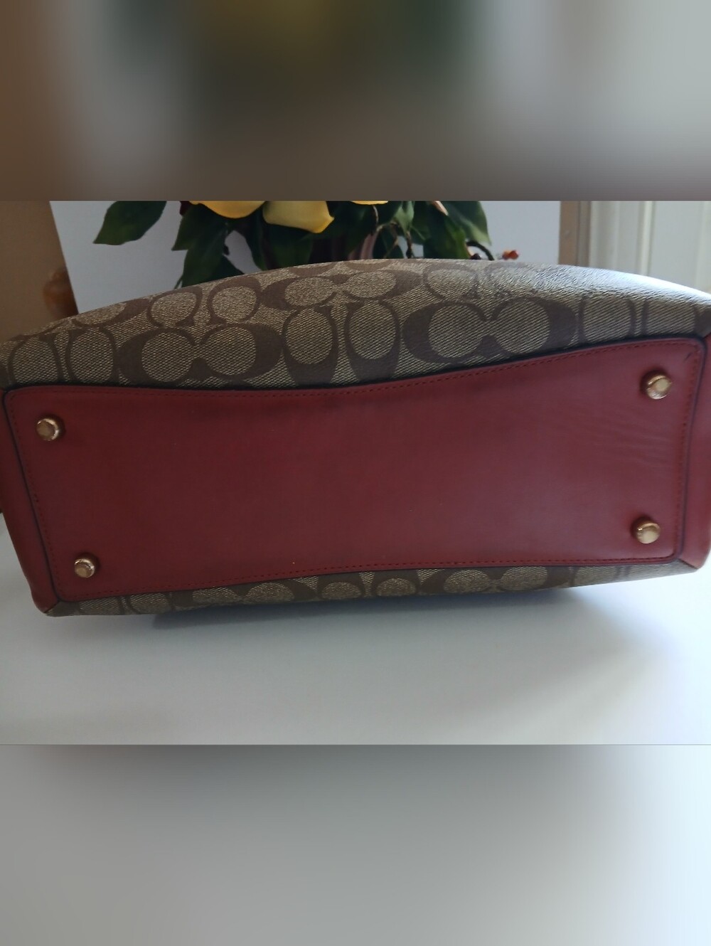 Coach Lillie Carryall In Colorblock Signature Satchel - Picture 7 of 7